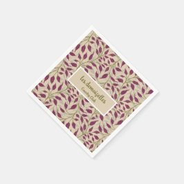 Servilleta De Papel Flujo de hojas bailarinas Delicadas Foliage Verde