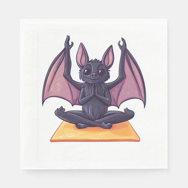 Servilleta De Papel Flujo de Yoga de Murciélago (Anverso)