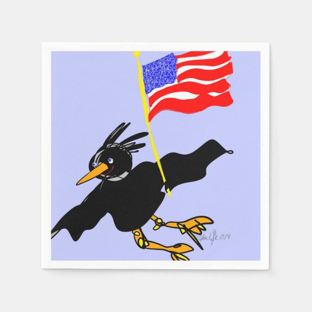 Servilleta De Papel FLYIN NUESTRAS servilletas de cóctel FLAG (Anverso)