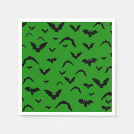 Servilleta De Papel Flying bats on green