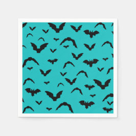 Servilleta De Papel Flying bats on teal