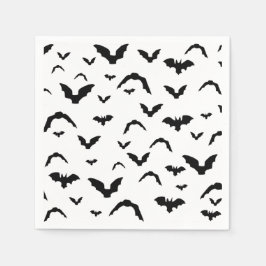 Servilleta De Papel Flying bats on white