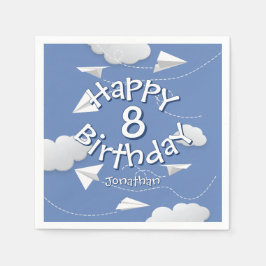 Servilleta De Papel flying folded paper airplanes birthday