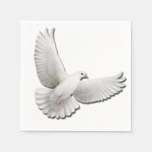 Servilleta De Papel Flying White Peace Dove Napkins