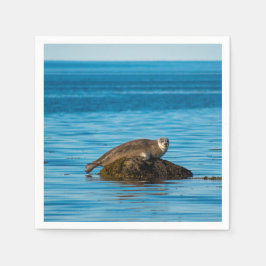 Servilleta De Papel Foca de puerto Atlántico