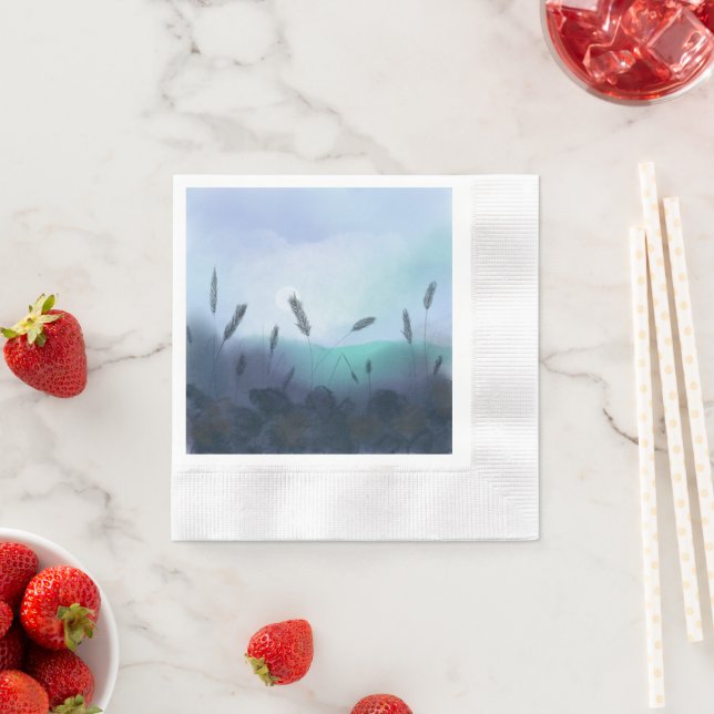 Servilleta De Papel Foggy morning over the cornfield  (In situ)