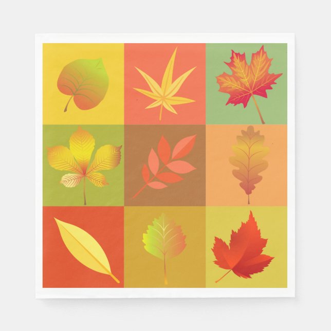 Servilleta De Papel Foliage de otoño (Anverso)
