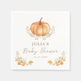 Servilleta De Papel Foliage del Boho Pumpkin Fall Baby Shower
