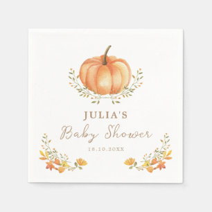 Servilleta De Papel Foliage del Boho Pumpkin Fall Baby Shower