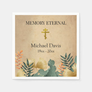 Servilleta De Papel Foliage Foliage Funeral Cristiano Ortodoxo