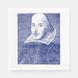 Servilleta De Papel Folio del retrato de William Shakespeare primer