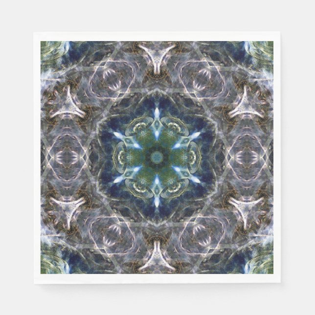 Servilleta De Papel Folk Mandala (Anverso)