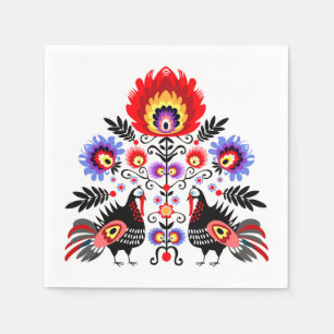 Servilleta De Papel folk polaco