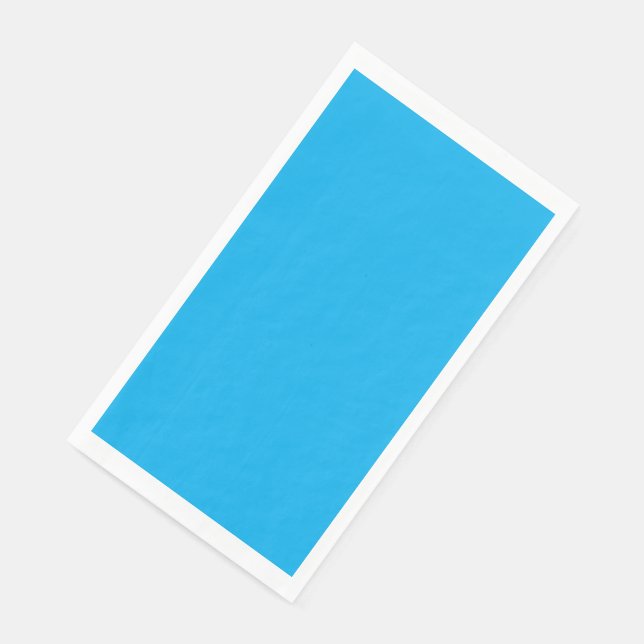 Servilleta De Papel Fondo azul brillante sólido (Esquina)