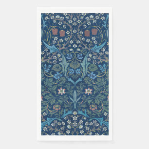 Servilleta De Papel Fondo azul Morris Vintage Patrón Blackthorn