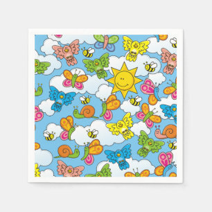 Servilleta De Papel Fondo de animales para bebés