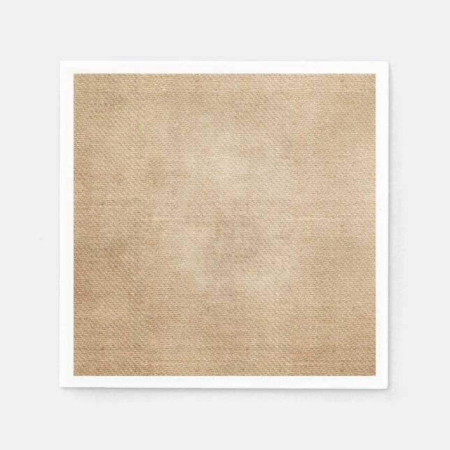 Servilleta De Papel Fondo de Burlap (Anverso)