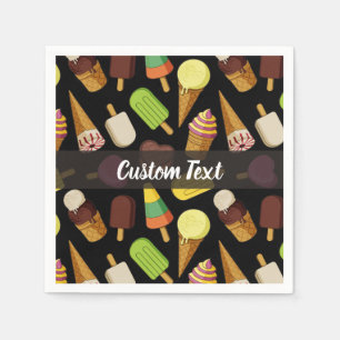 Servilleta De Papel Fondo de Crema de Hielo