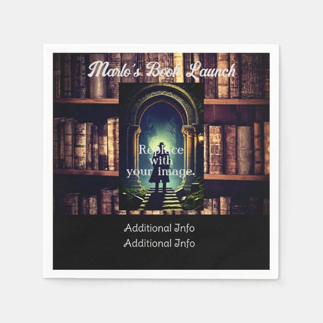 Servilleta De Papel Fondo de las estanterías rusticas (Anverso)