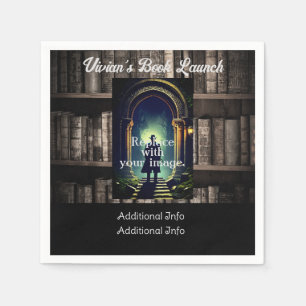 Servilleta De Papel Fondo de las librerías rusticas oscuras