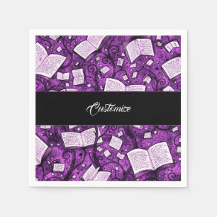 Servilleta De Papel Fondo de los libros rosados