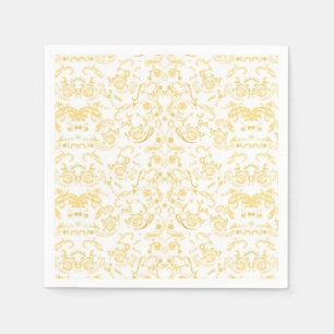 Servilleta De Papel fondo de pantalla blanco y dorado con un patrón