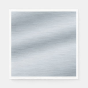 Servilleta De Papel Fondo de plata cepillada falsa