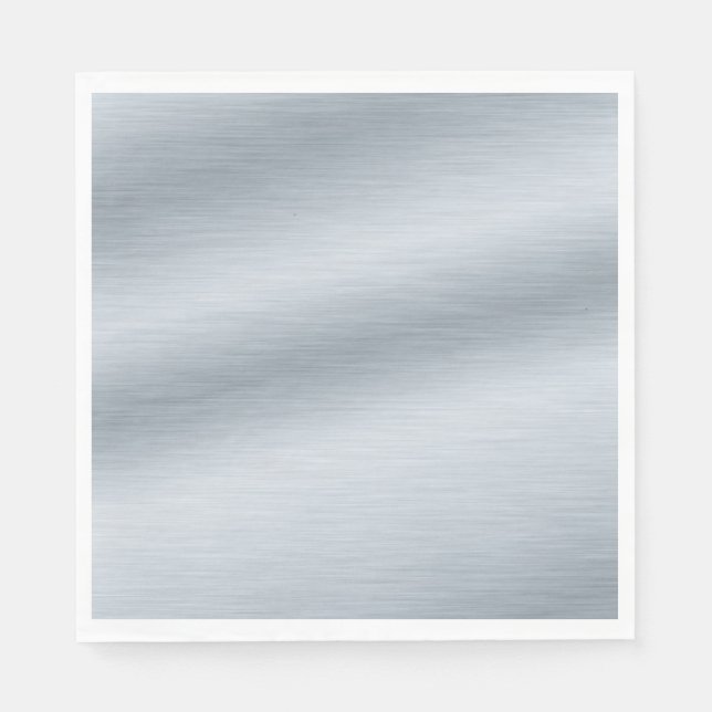 Servilleta De Papel Fondo de plata cepillada falsa (Anverso)