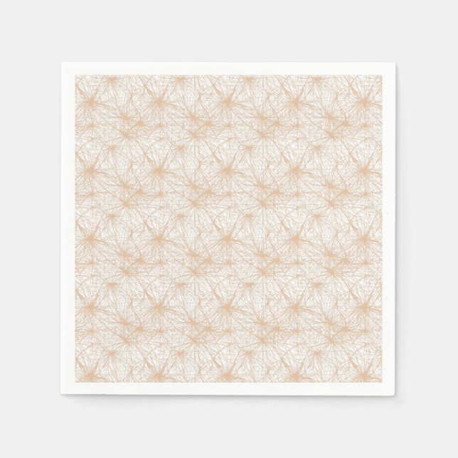 Servilleta De Papel fondo marrón con un patrón de círculos (Anverso)
