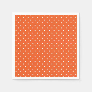 Servilleta De Papel Fondo naranja brillante sin fisuras con lunares