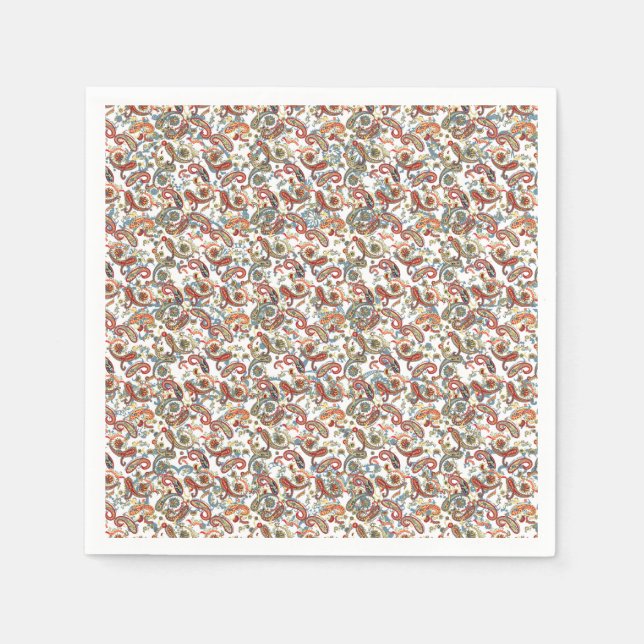 Servilleta De Papel fondo negro con una parte roja, verde y azul (Anverso)