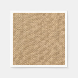 Servilleta De Papel Fondo Rústico Burlap Impreso