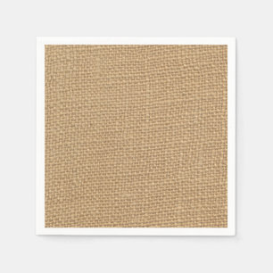 Servilleta De Papel Fondo Rústico Burlap Impreso