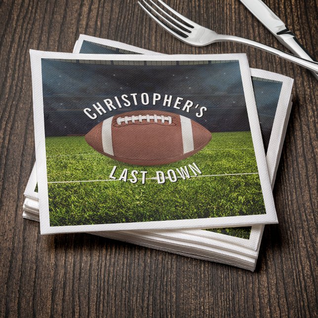 Servilleta De Papel Football Bachelor Party Last Down (Subido por el creador)