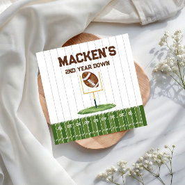 Servilleta De Papel Football second year down boy birthday