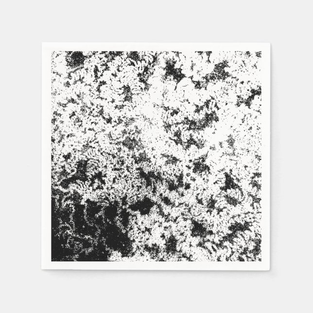 Servilleta De Papel Formación de "nubes" sucias en blanco y negro (Anverso)