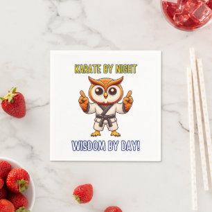 Servilleta De Papel Formación en artes marciales de Owl Karate