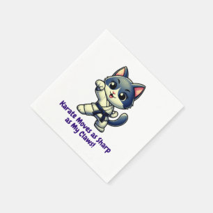 Servilleta De Papel Formación para artes marciales en el gato de Karat