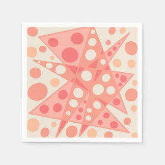 Servilleta De Papel Formas abstractas de áreas y corales
