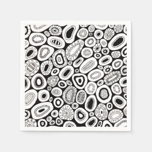 Servilleta De Papel Formas abstractas y blob aleatorias