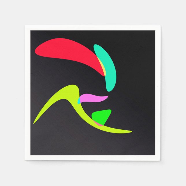 Servilleta De Papel Formas curvas (Anverso)