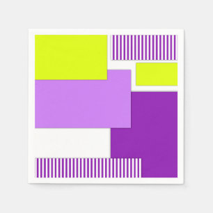 Servilleta De Papel Formas geométricas de papel multicolor