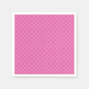Servilleta De Papel Formas geométricas rosadas