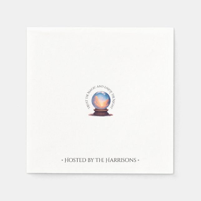 Servilleta De Papel Fórmulas de Halloween de Fortune Teller Orb (Anverso)