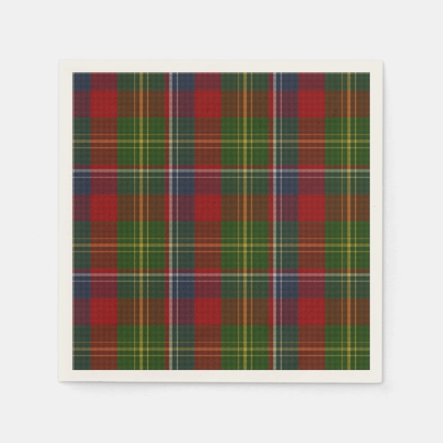 Servilleta De Papel Forrester Tartan Plaid Paper Napkins (Anverso)