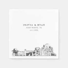 Servilleta De Papel Fort Worth Papel Boda Cocktail Napkin