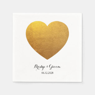 Servilleta De Papel Foto con forma de corazón personalizada para anive