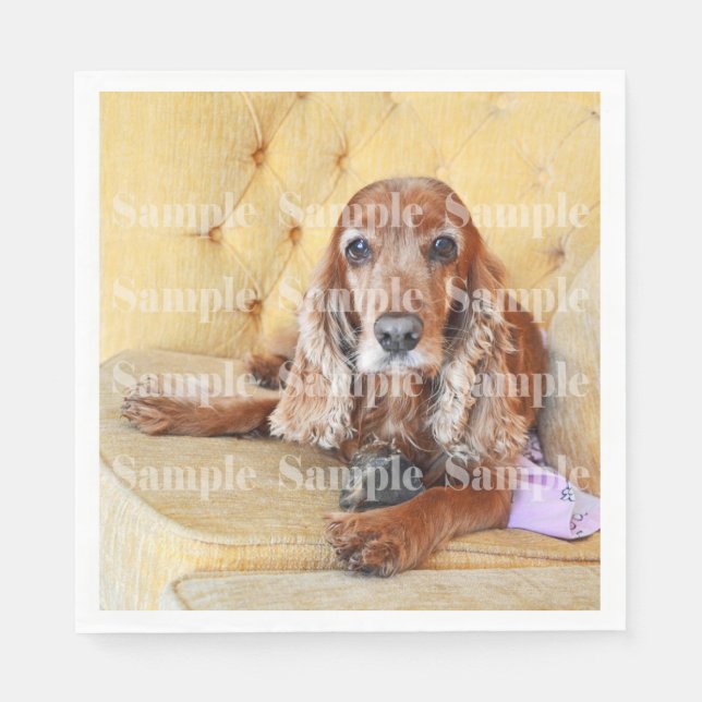 Servilleta De Papel Foto conmemorativa del mascota PERSONALIZADA (Anverso)