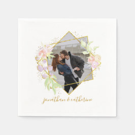 Servilleta De Papel Foto de acuarela moderna