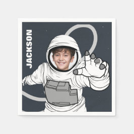 Servilleta De Papel Foto de astronauta Cumpleaños personalizada